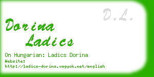 dorina ladics business card